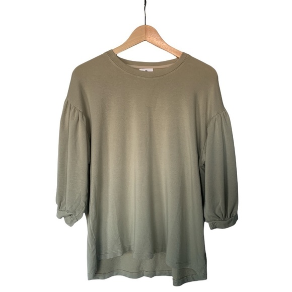 𝅺nwt Sundry Balloon Sleeve Sweatshirt in Color Clay Size Medium - Picture 6 of 11
